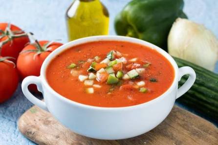 Tomato And Vegetable Soup With White Beans