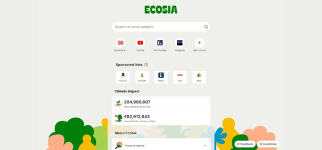 Ecosia, A Green Search Engine, Releases A Browser